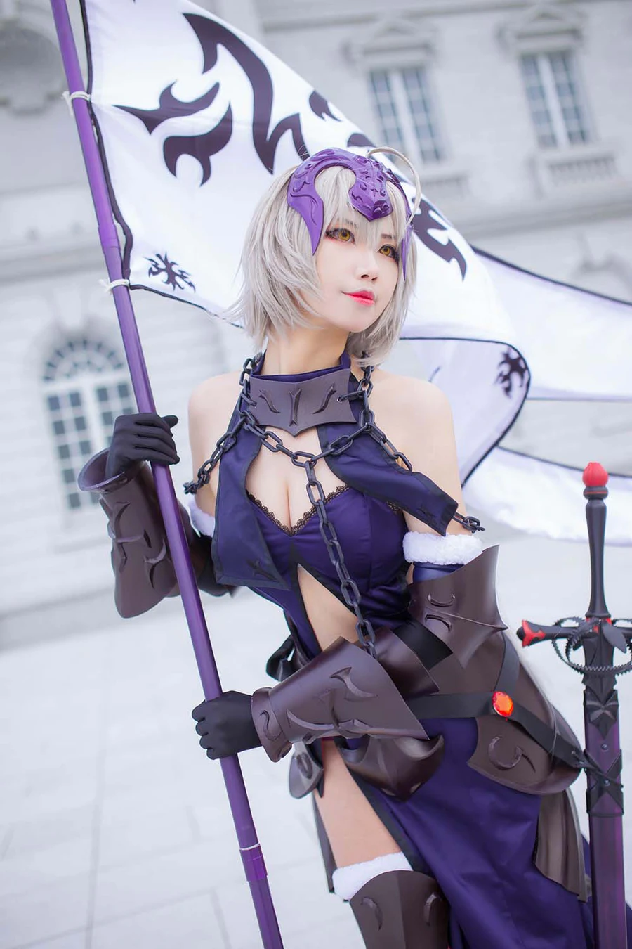 Coser萱-KaYa – 黑贞 黑呆毛 Cosplay-第1张