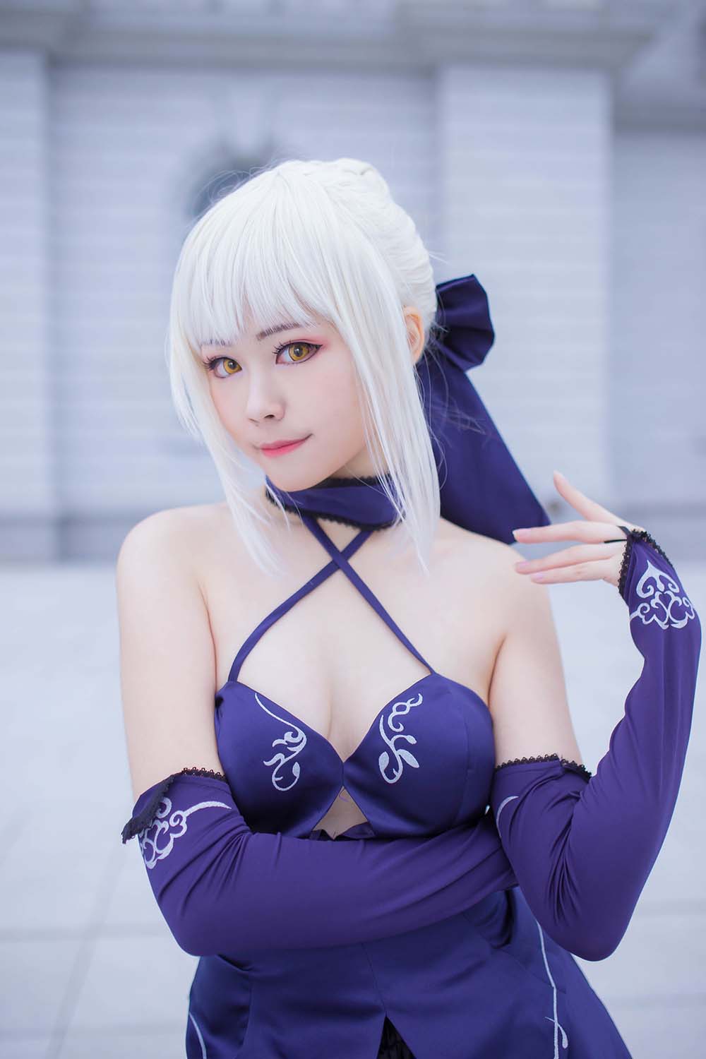 Coser萱-KaYa – 黑贞 黑呆毛 Cosplay-第2张