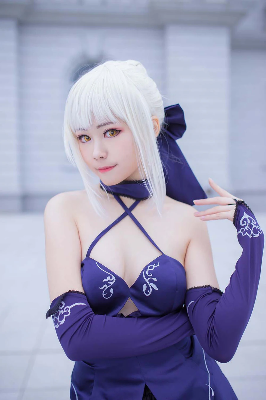 Coser萱-KaYa – 黑贞 黑呆毛 Cosplay-第2张