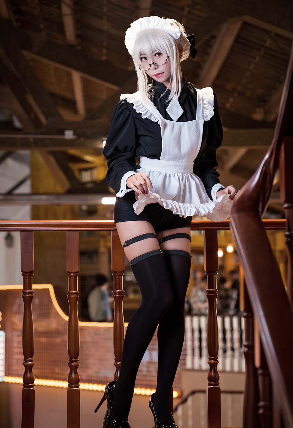 Money冷冷 – 95式玉玲珑-黑呆女仆 Cosplay-第2张