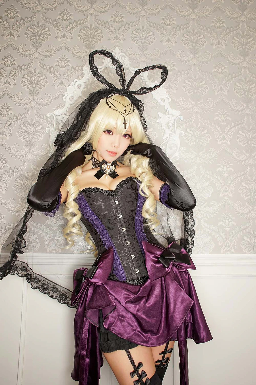 Ely_eee(ElyEE子) – 修女假面 Cosplay-第2张