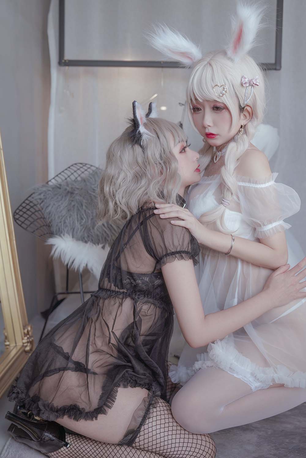 日奈娇 – 猫与兔 Cosplay-第1张