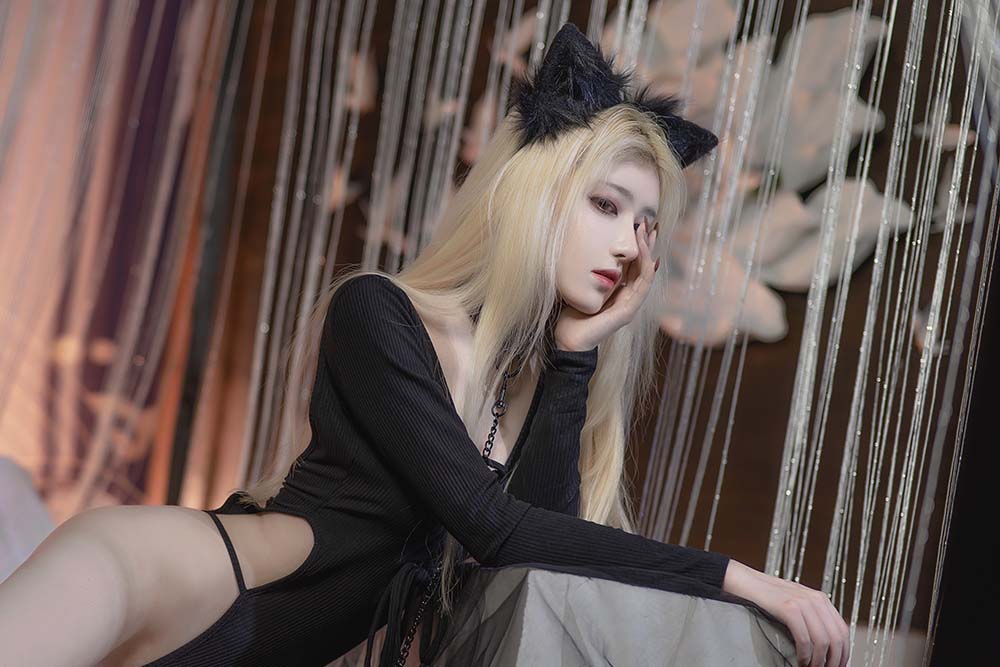 南桃Momoko – 黑猫咪 Cosplay-第2张