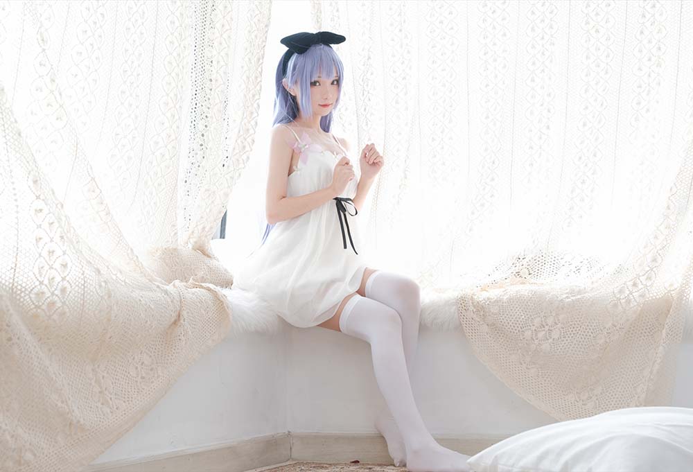 花柒Hana – 独角兽清凉阅读时光 Cosplay-第1张