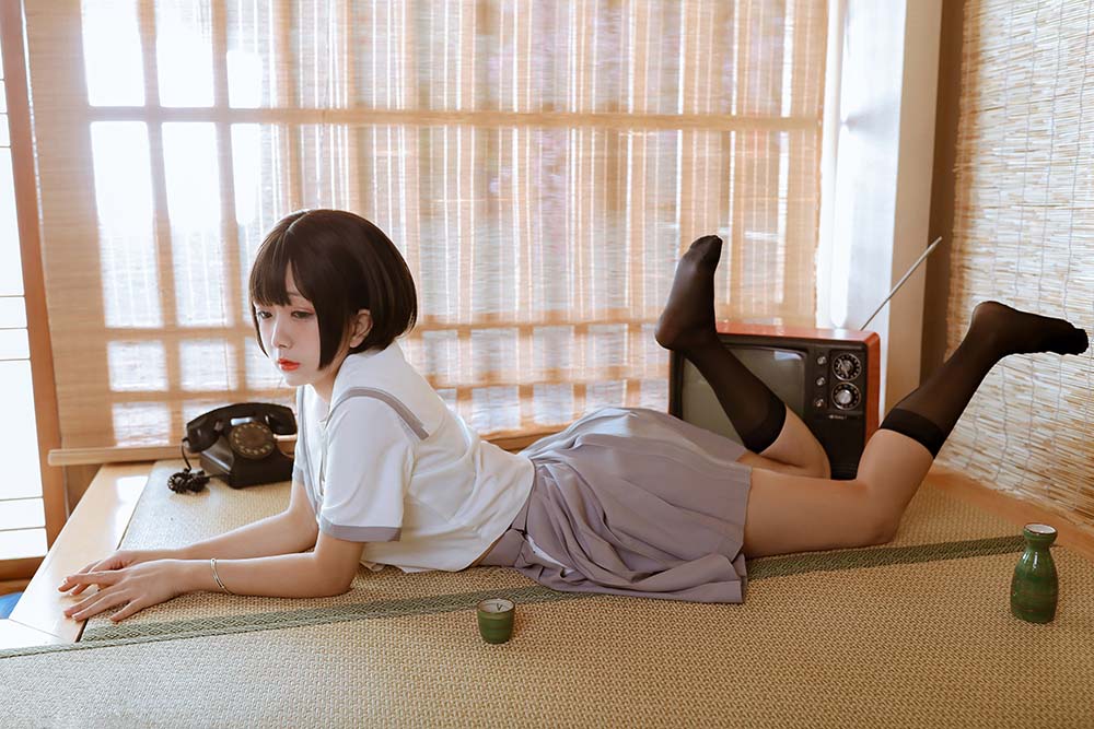 日奈娇 – 和风jk Cosplay-第1张