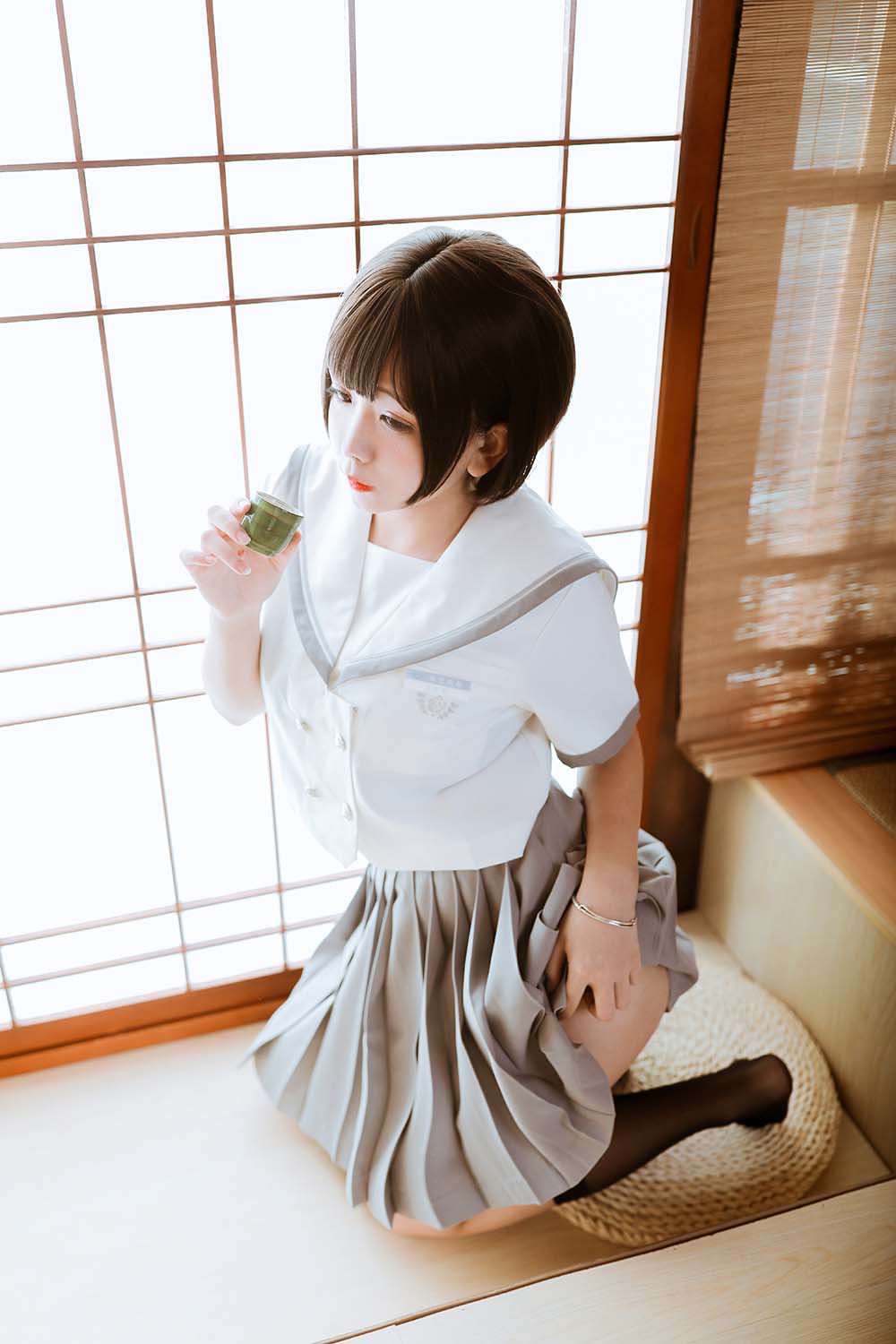 日奈娇 – 和风jk Cosplay-第2张
