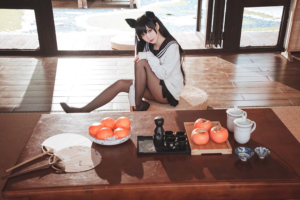 面饼仙儿 – 爱宕JK2 Cosplay-第1张