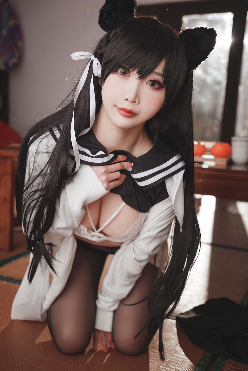 面饼仙儿 – 爱宕JK2 Cosplay-第2张