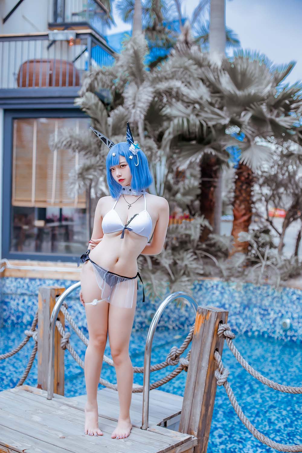 二佐Nisa – 碧蓝 加斯科涅 Cosplay-第1张