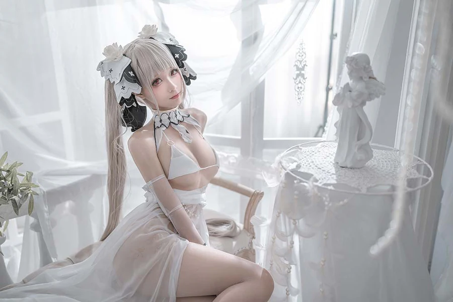 蠢沫沫 – 可畏婚纱 Cosplay-第1张