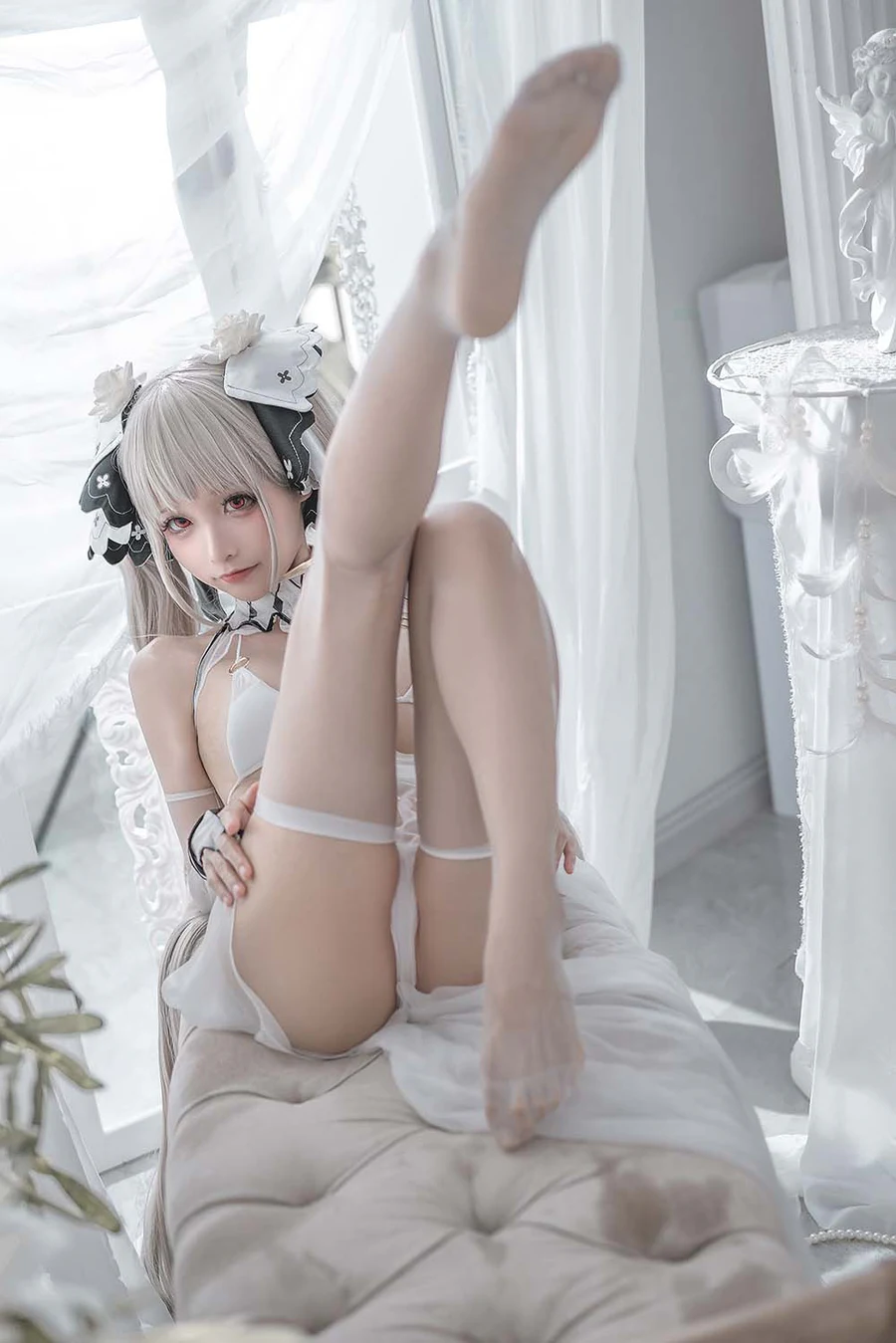 蠢沫沫 – 可畏婚纱 Cosplay-第2张
