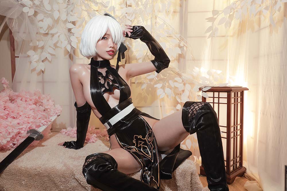 eliza喵喵 – 2B忍者 Cosplay-第1张