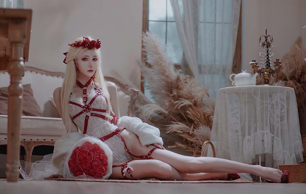 南桃Momoko – 玫瑰 Cosplay-第2张