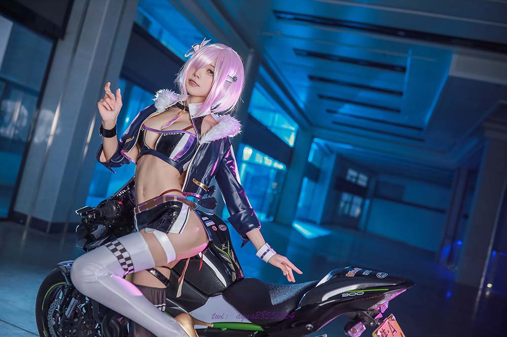 水淼aqua – 玛修-同人机车装 Cosplay-第1张