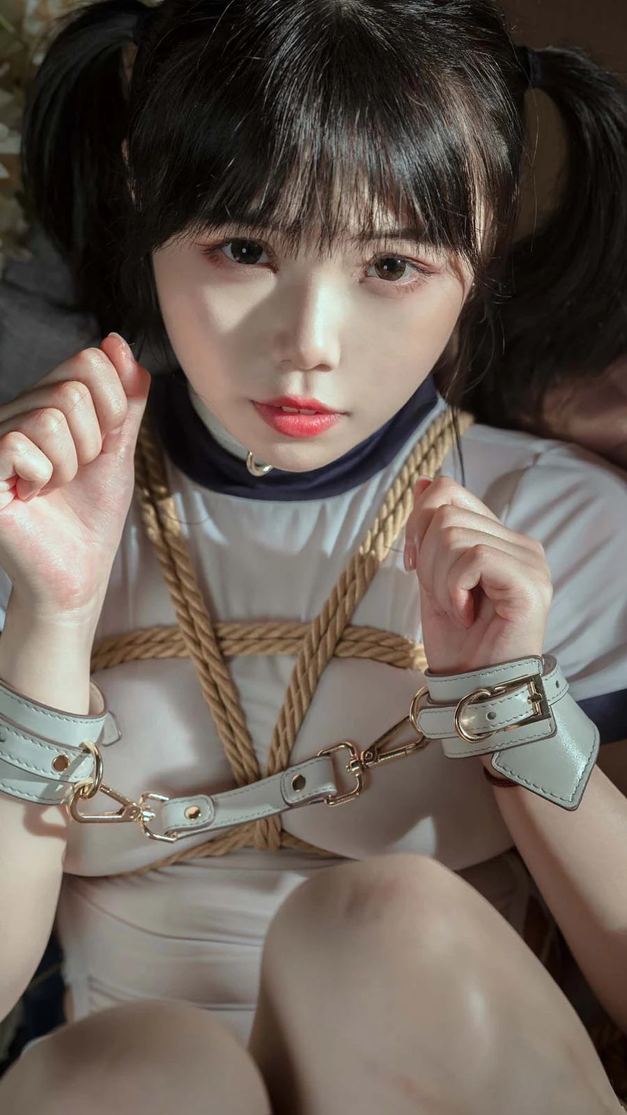 七月喵子 – 体操服 Cosplay-第1张
