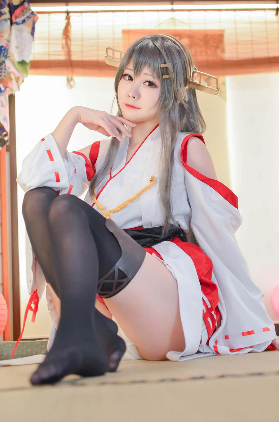 Arty亚缇 – 艦これ はるな Haruna Cosplay-第1张