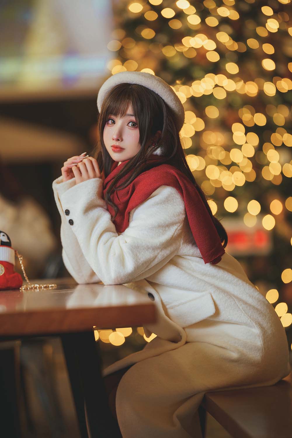 rioko凉凉子(肉扣热热子) – 圣诞麋鹿套装 Cosplay-第1张