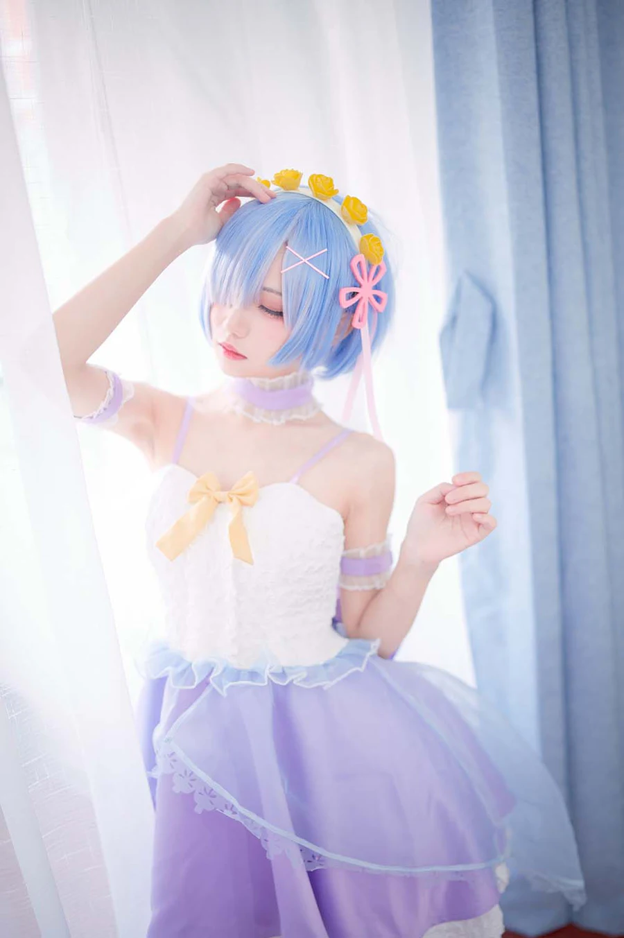 花柒Hana – 天使蕾姆 Cosplay-第2张