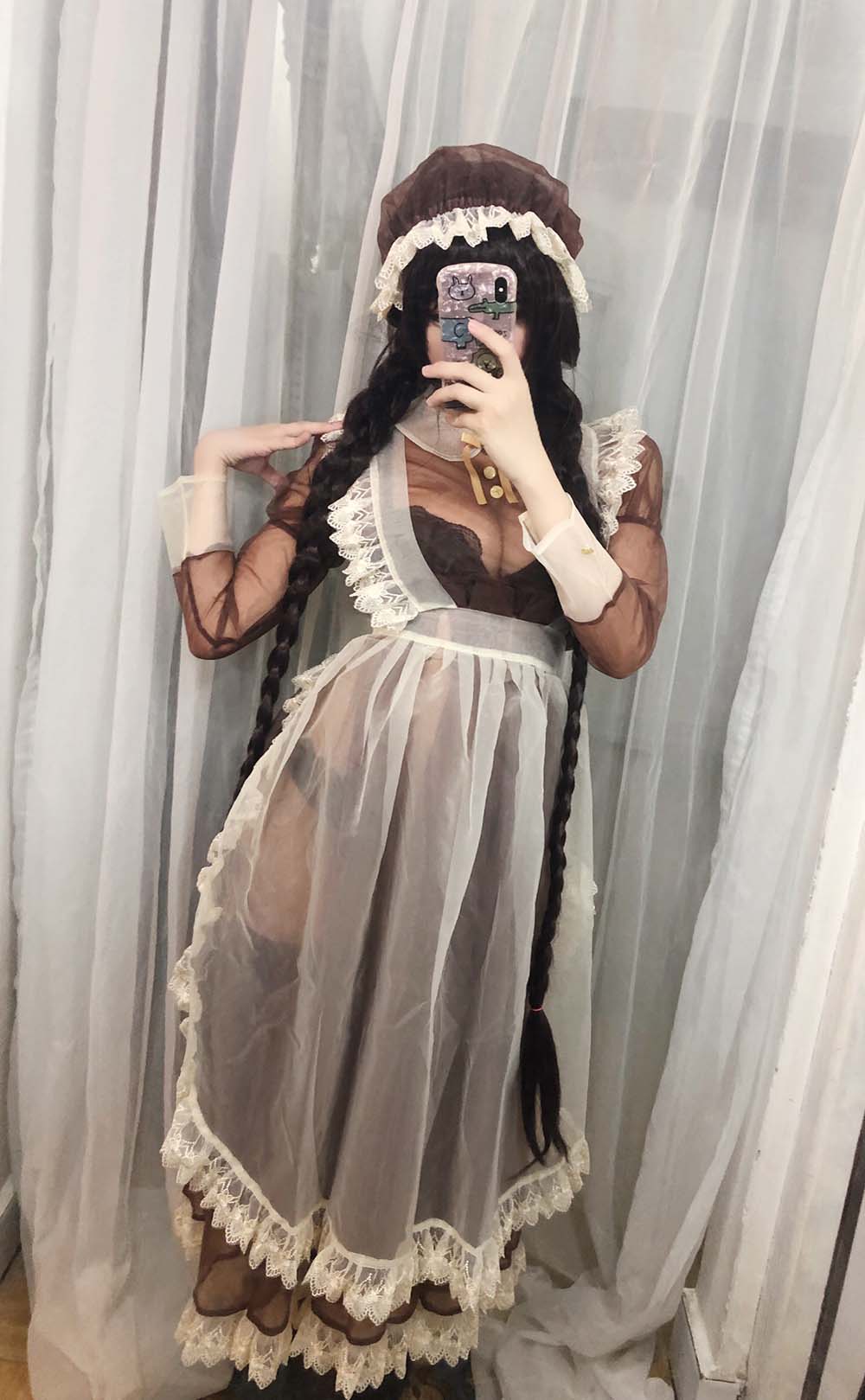 鹿野希 – 透明女仆 Cosplay-第1张