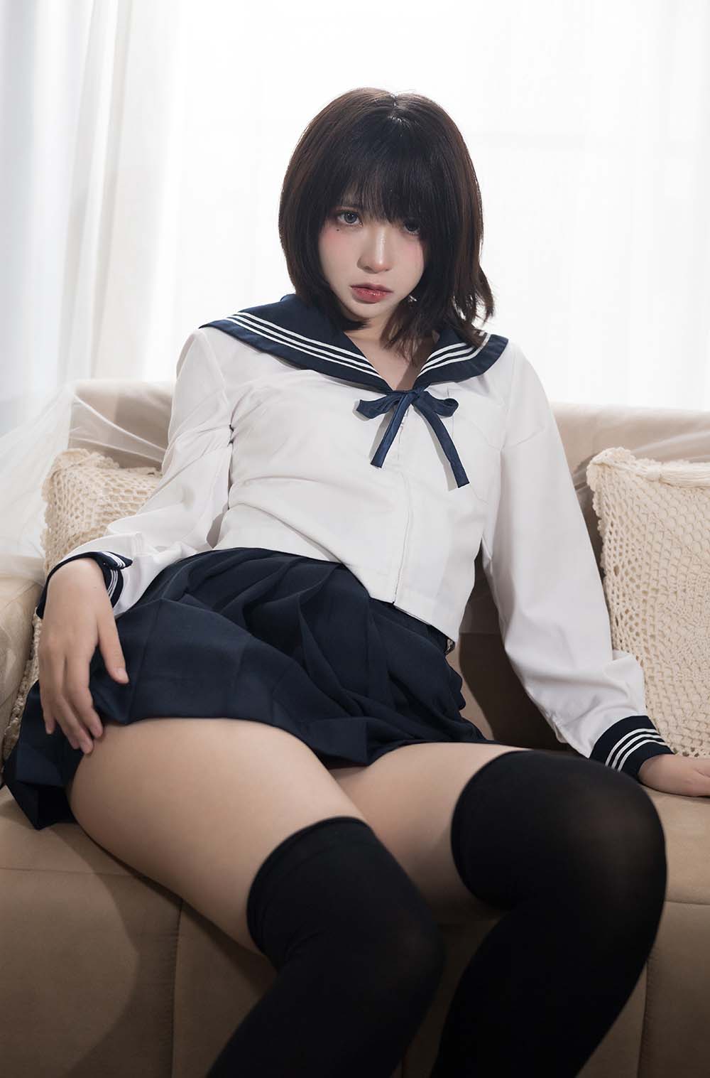 疯猫ss – 病娇JK Cosplay-第1张