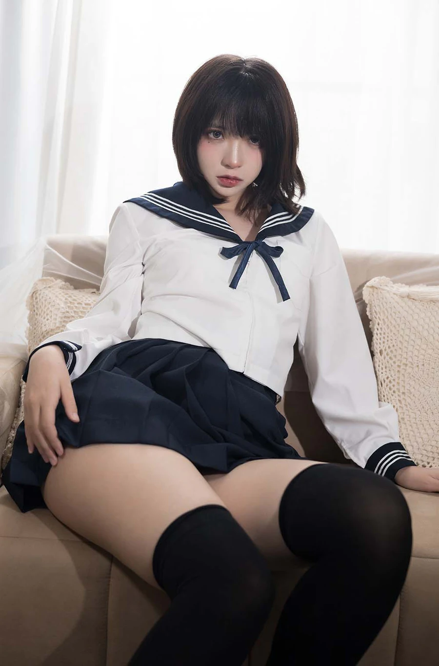疯猫ss – 病娇JK Cosplay-第1张