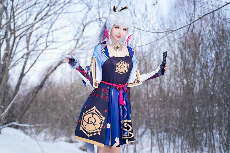 Peach milky – Ayaka genshin impact Cosplay-第1张