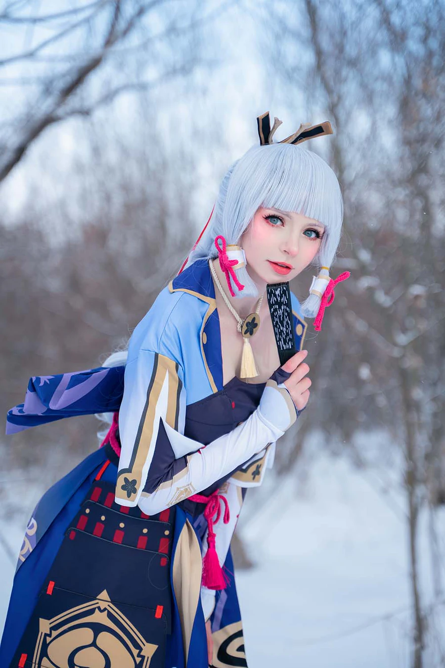 Peach milky – Ayaka genshin impact Cosplay-第2张