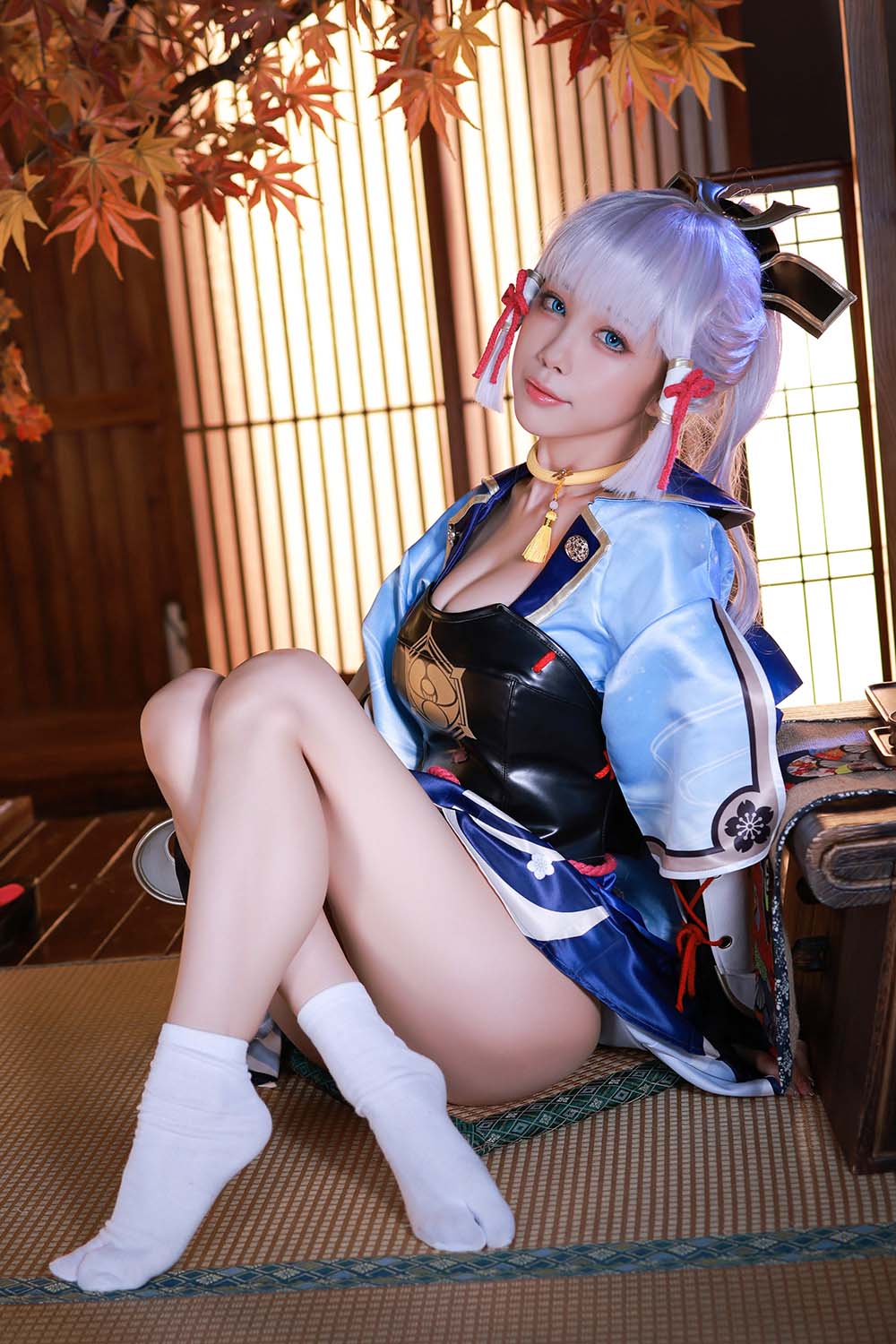 水淼aqua – 神里绫华 Cosplay-第1张