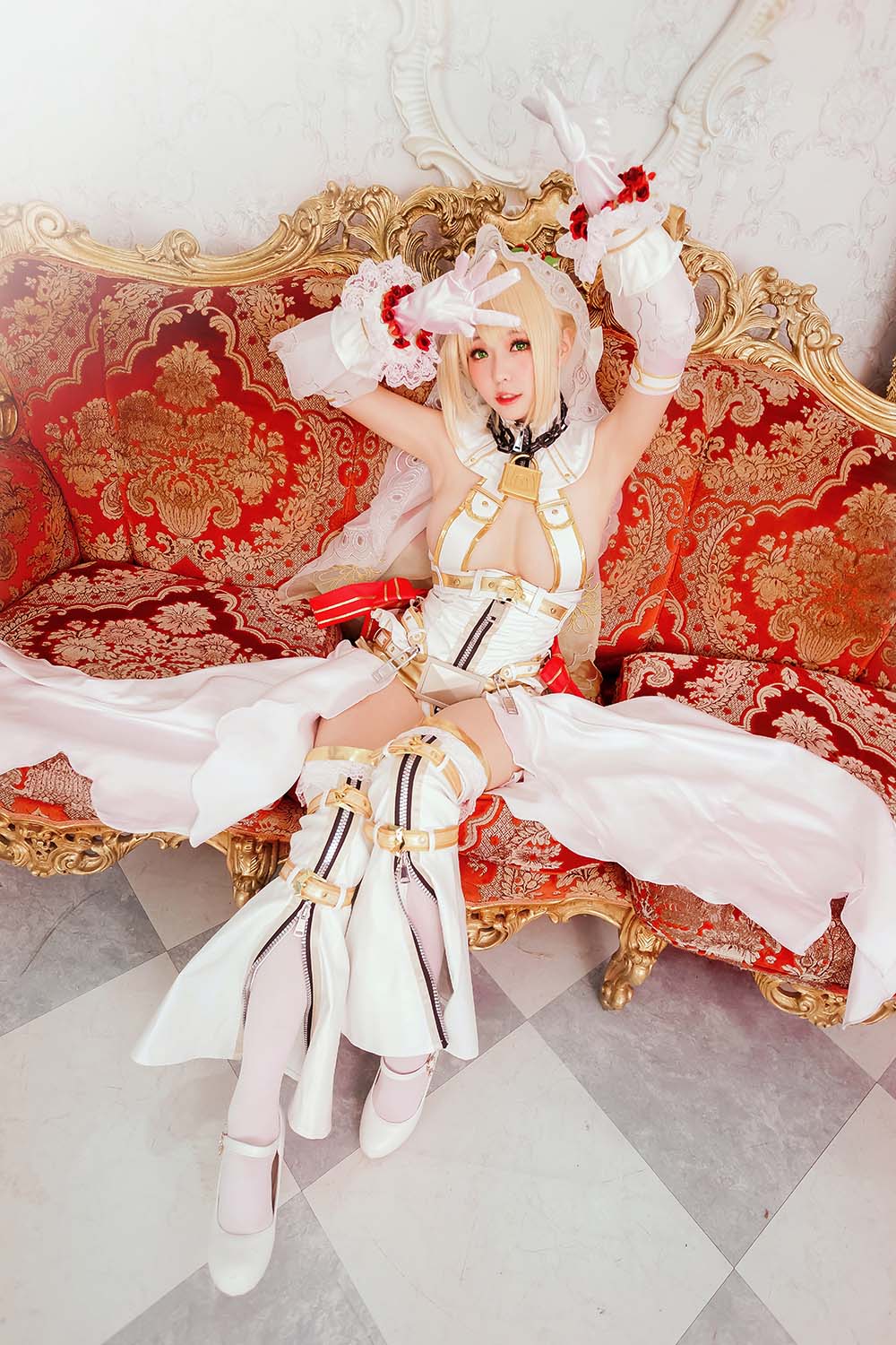 Ely_eee(ElyEE子) – 尼禄 婚纱 Cosplay-第2张