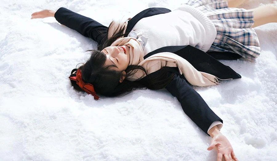 [YITUYU艺图语]2023.04.21 日系少女雪景写真 小风 YITUYU艺图语-第2张