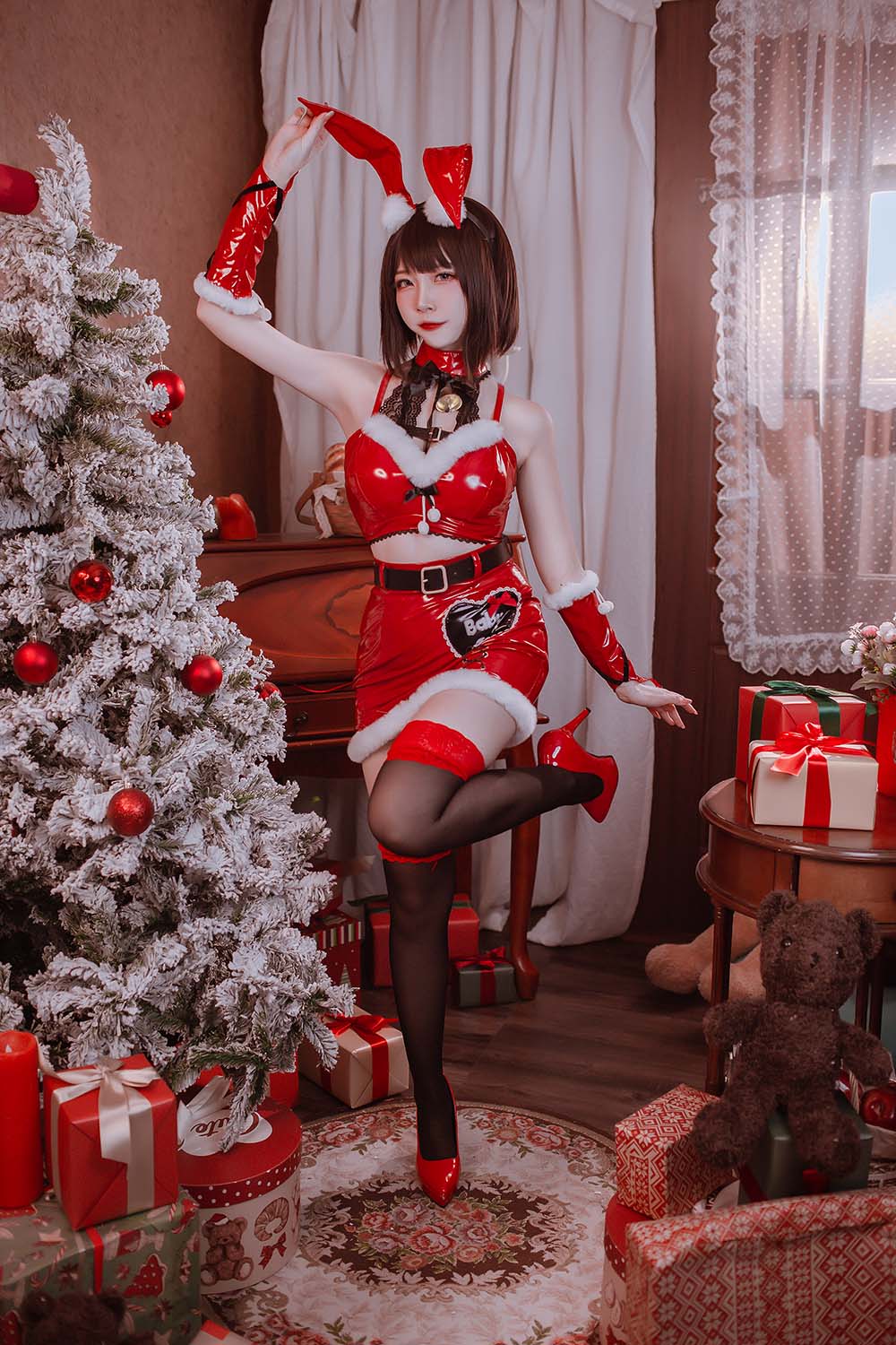二佐Nisa – 圣诞佐佐 Cosplay-第1张