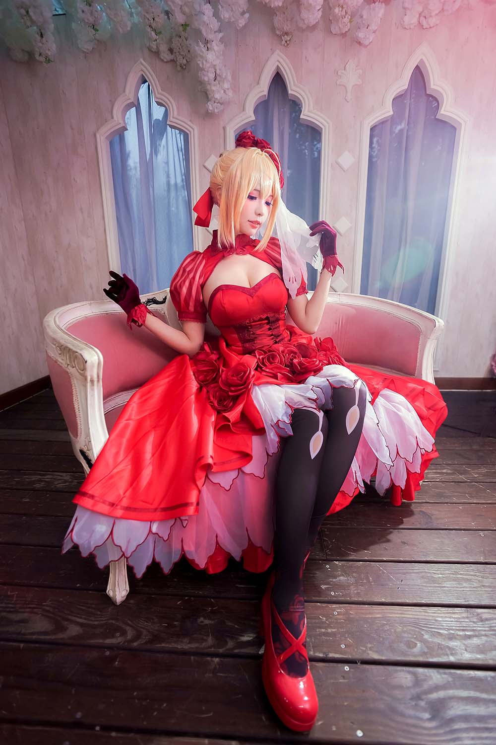Ely_eee(ElyEE子) – 尼禄 红玫瑰 Cosplay-第2张