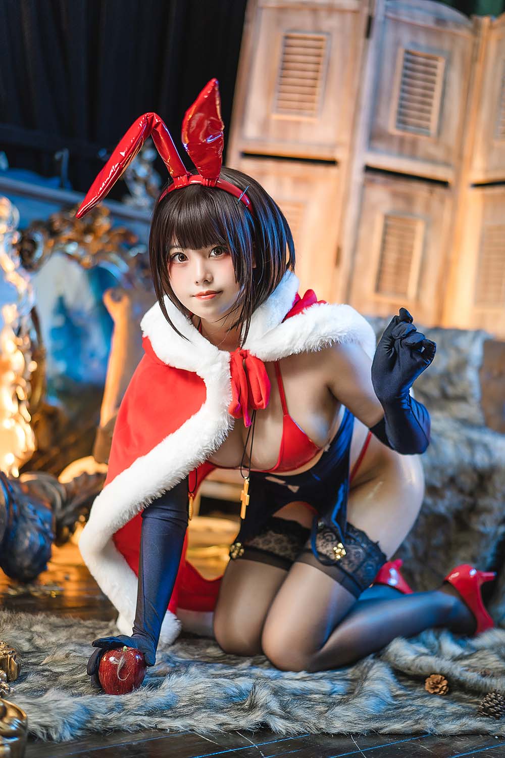 蜜汁猫裘 – 魔太郎圣诞 Cosplay-第2张