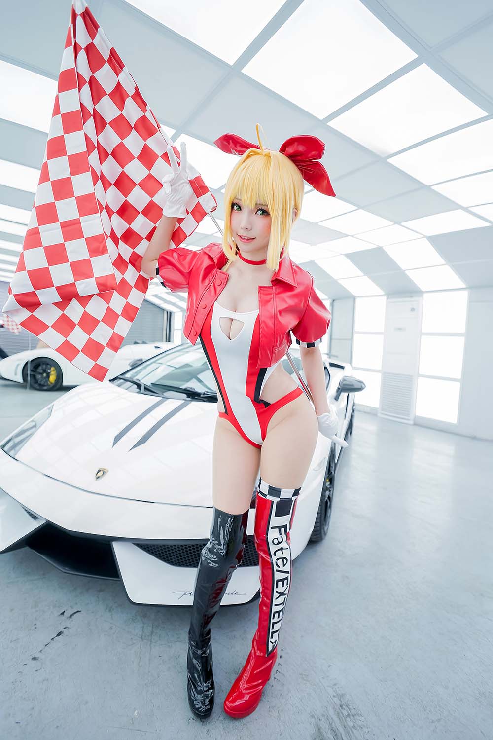 Ely_eee(ElyEE子) – 尼禄 赛车 Cosplay-第1张