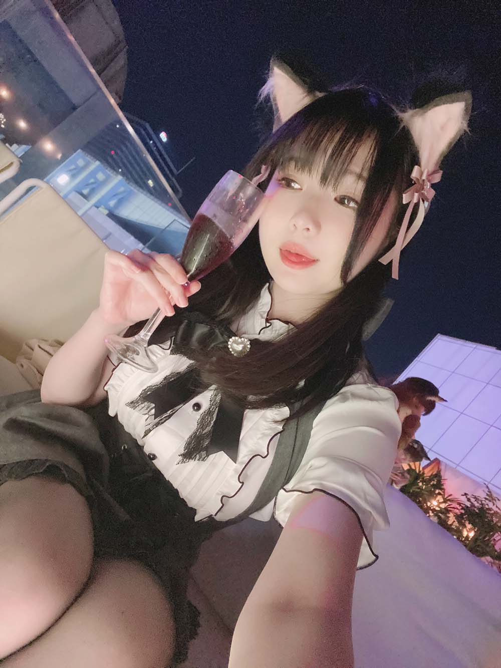 霜月shimo – 一緒に飲みますか？ Cosplay-第2张
