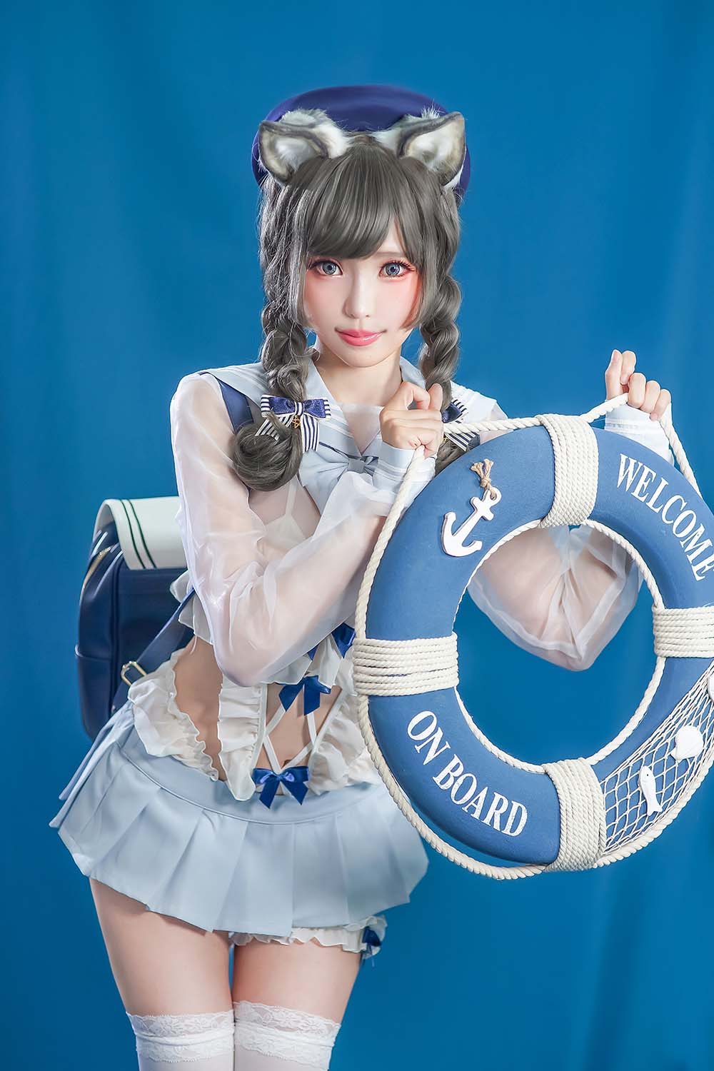 Ely_eee(ElyEE子) – 灰太狼-泳圈 Cosplay-第1张