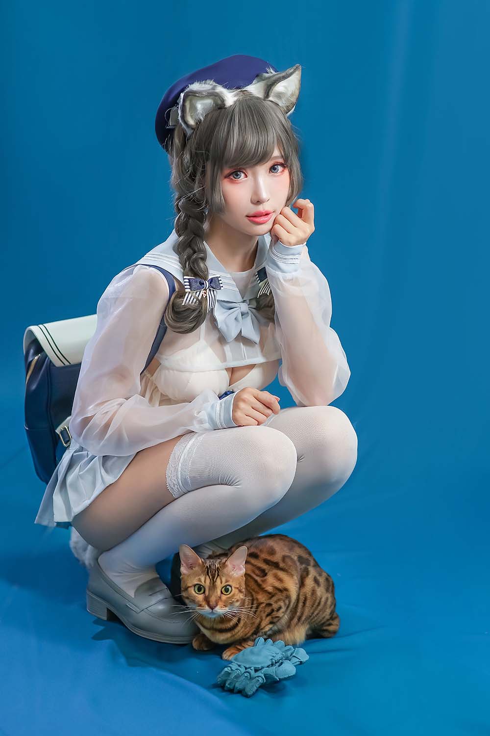 Ely_eee(ElyEE子) – 灰太狼-泳圈 Cosplay-第2张