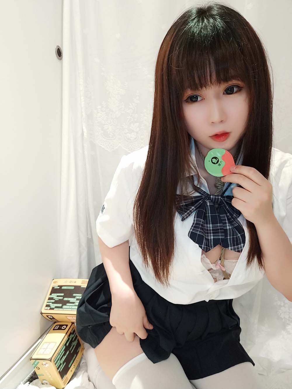 蜜桃少女是依酱呀 – JK捆绑 Cosplay-第1张