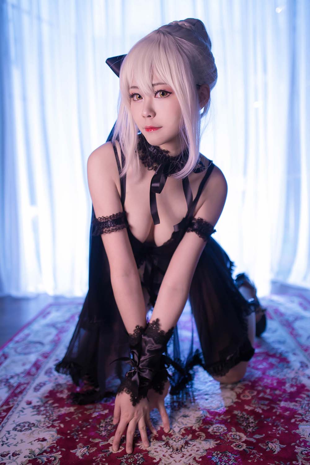 Coser萱-KaYa – 亚缇 黑呆睡衣 Cosplay-第2张