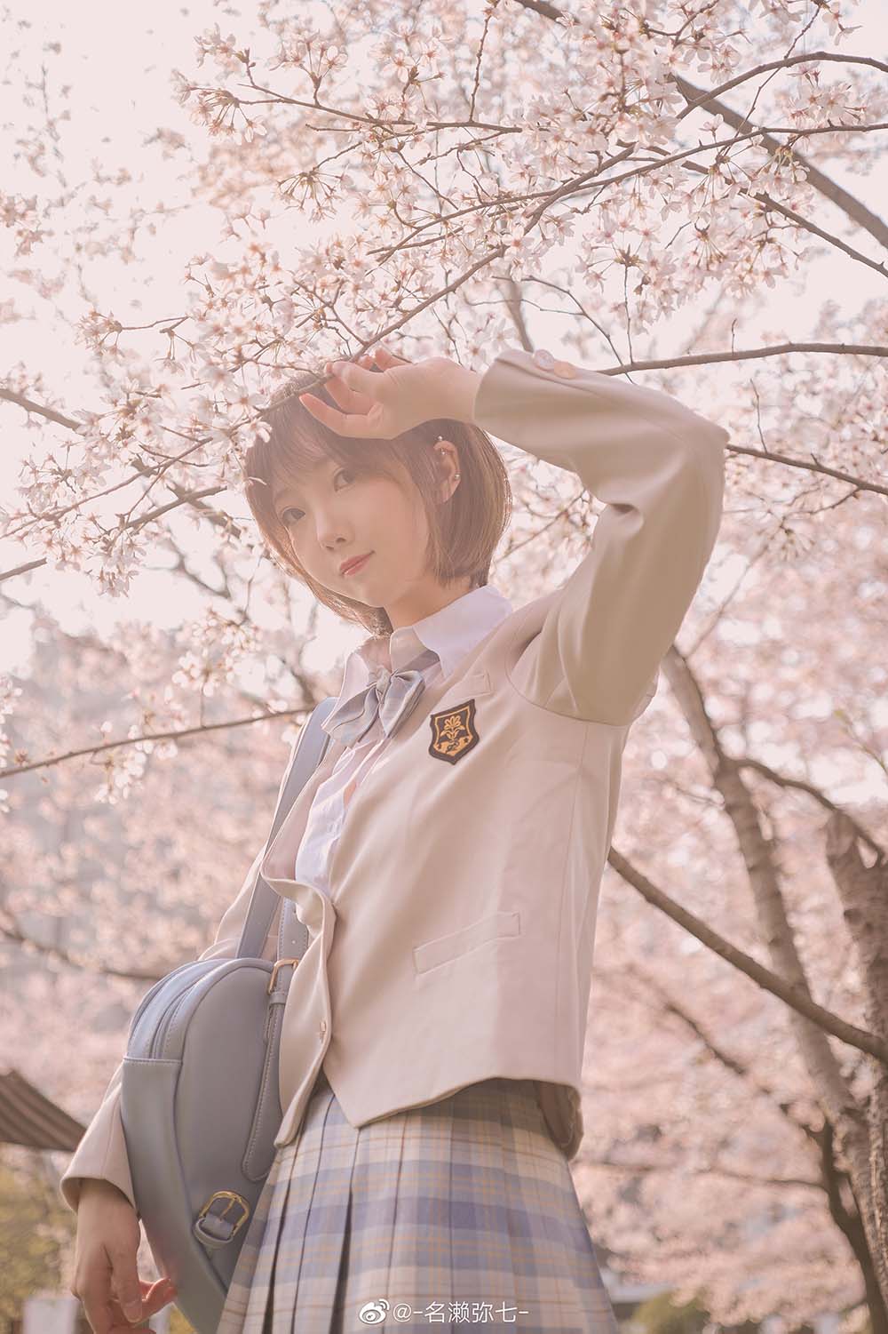 名濑弥七 – 樱花 Cosplay-第1张