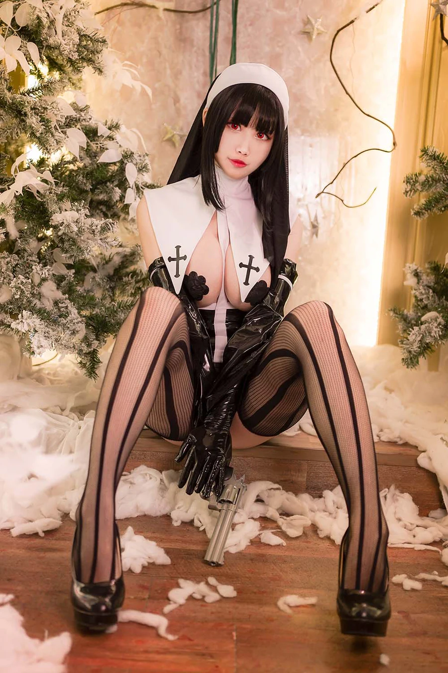 Coser萱-KaYa – 暗黑修女 Cosplay-第2张