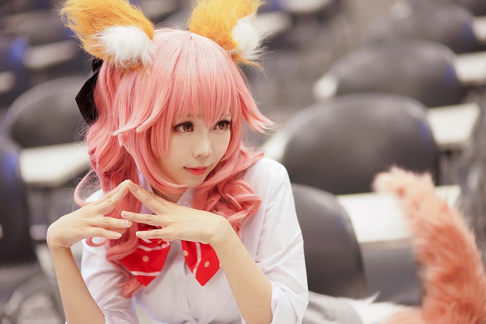 Ely_eee(ElyEE子) – 玉藻前JK Cosplay-第1张
