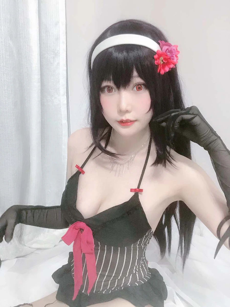 香草喵露露 – 诗羽学姐睡衣 Cosplay-第1张