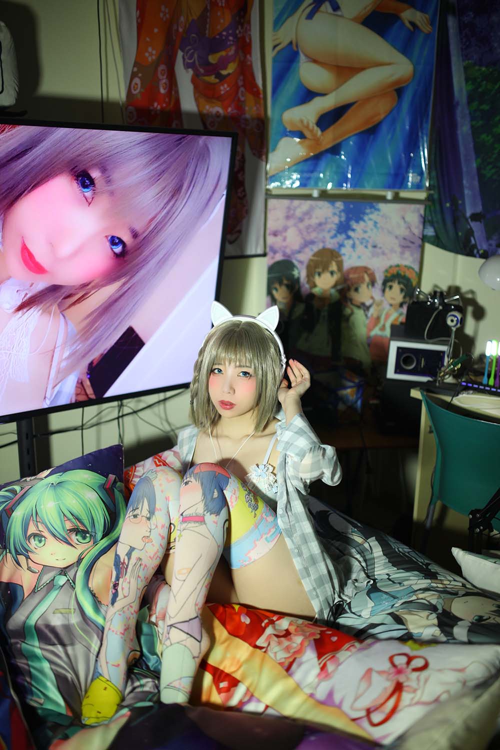 鹿野希 – 猫少女 二回 Cosplay-第2张