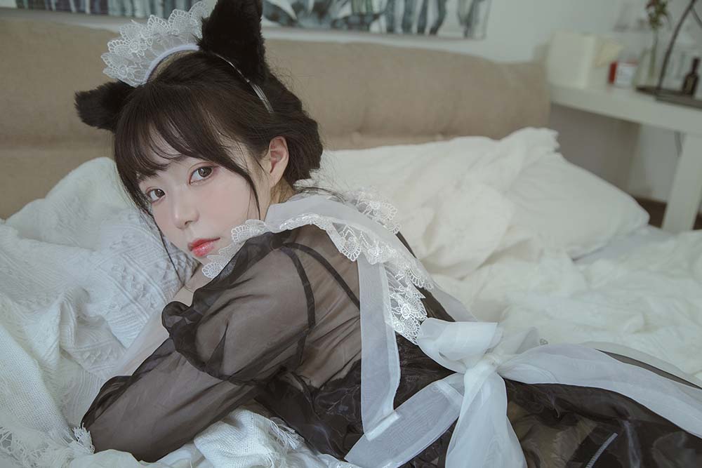 Fushii_海堂 – 女仆 Cosplay-第1张