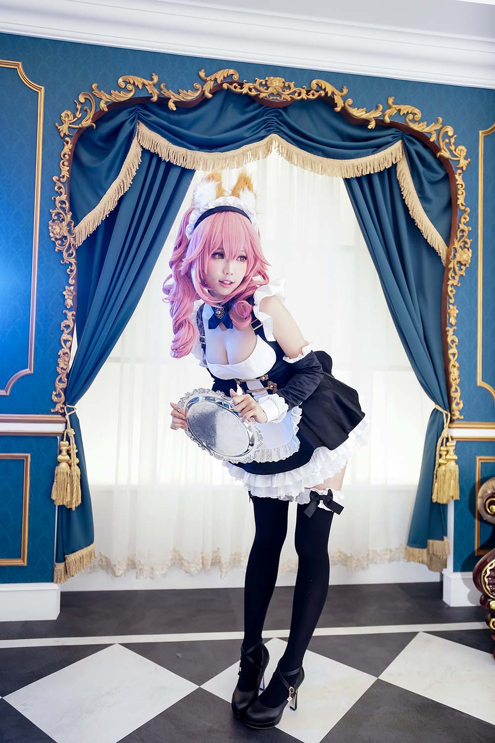 Ely_eee(ElyEE子) – 玉藻前女仆 Cosplay-第1张