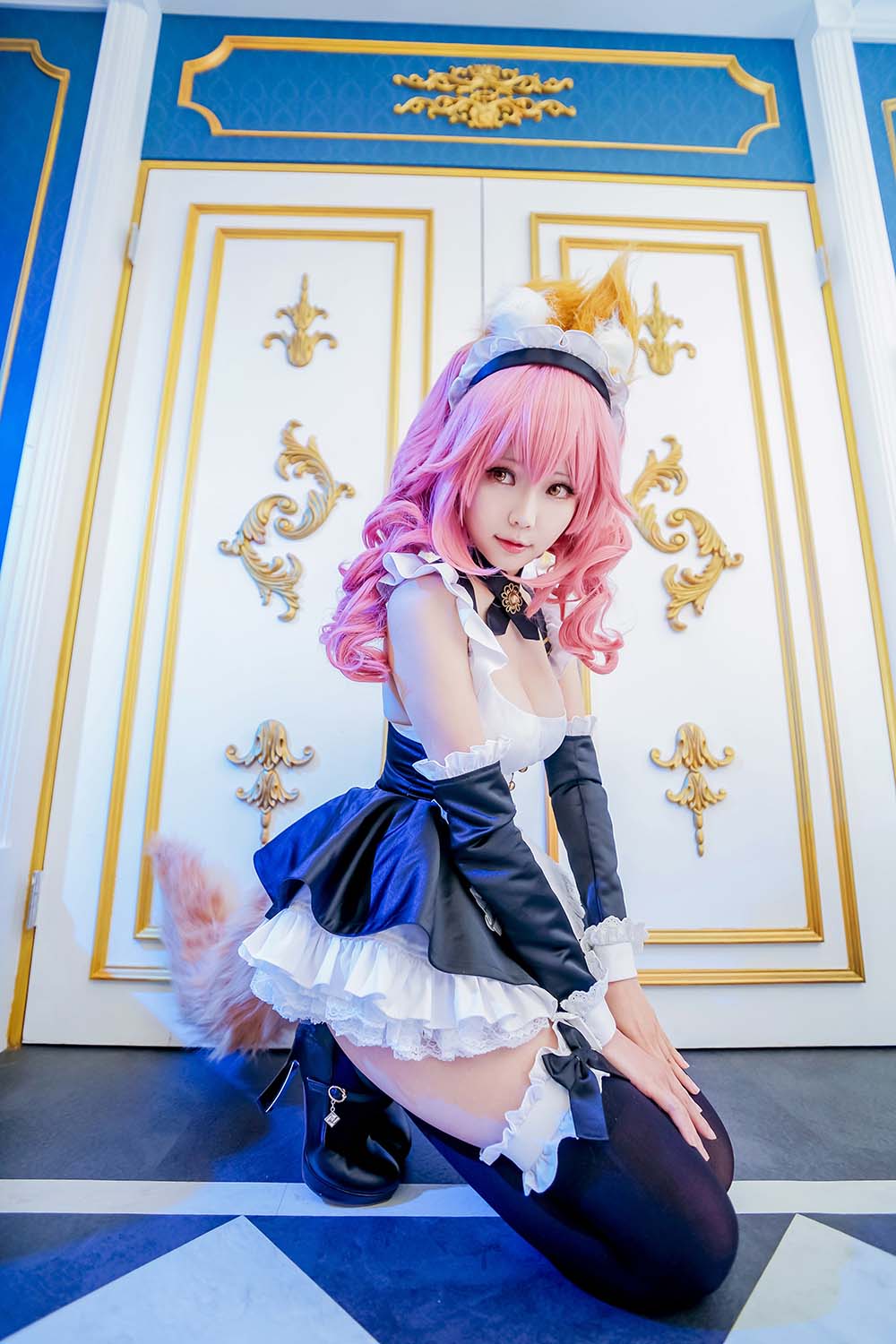 Ely_eee(ElyEE子) – 玉藻前女仆 Cosplay-第2张