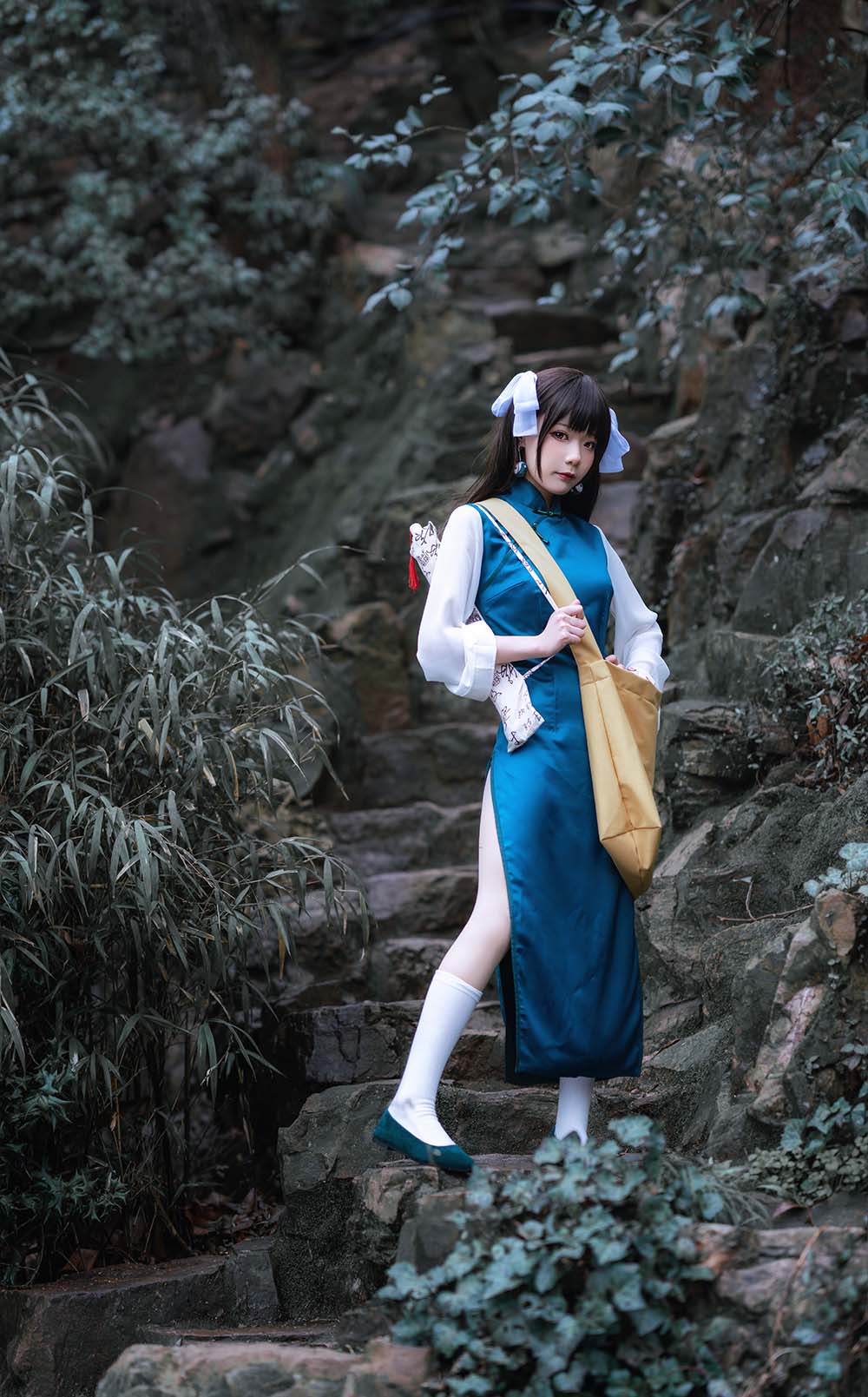 王胖胖u – 小道友旗袍 Cosplay-第1张