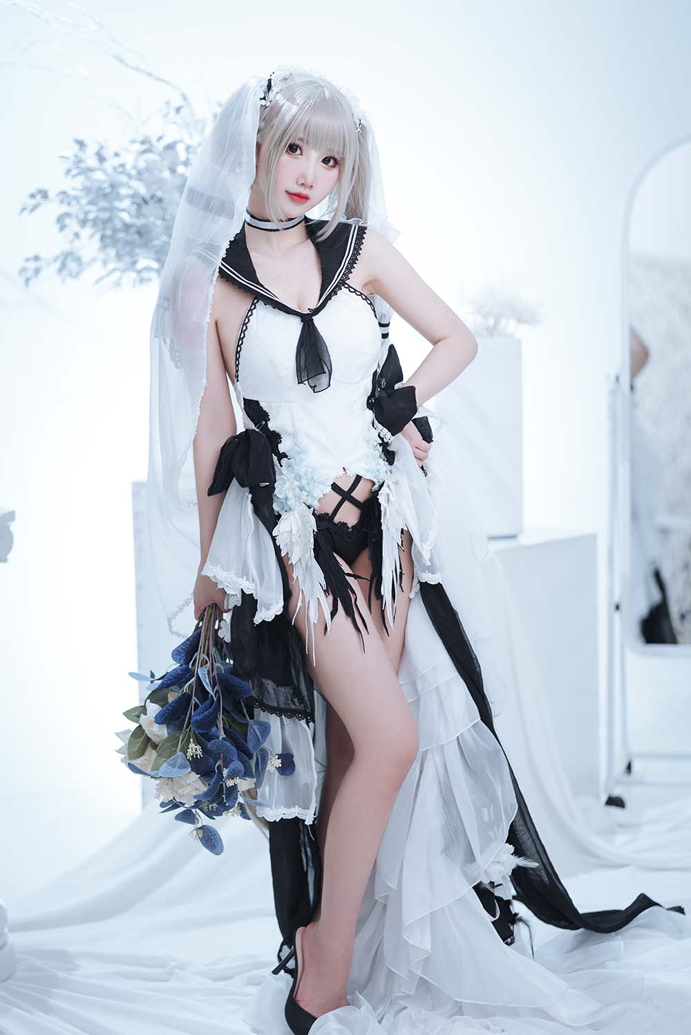 面饼仙儿 – 可畏婚纱 Cosplay-第1张