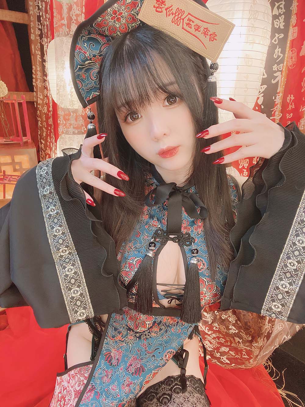 霜月shimo – キョンシーちゃん自撮り Cosplay-第2张